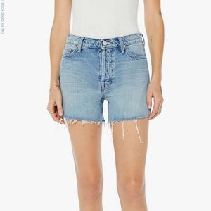 Mother The Skipper Short and Long Fray in Leap At the Chance light blue wash